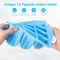 Popsicle Molds Silicone BPA-Free – 12-Piece Popsicle Tray Set for Freezer, Homemade Ice Cream Popsicle Molds, Large Ice Pop Maker Set, Reusable Ice Lolly Molds with 100 Popsicle Sticks (Blue)